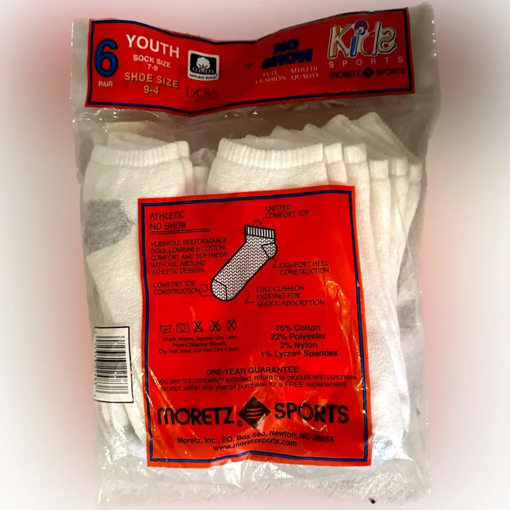 Youth No Show Sports Socks. Sock Sz: 7to9. Shoe Sz:9to4. Power Sox Performance.
